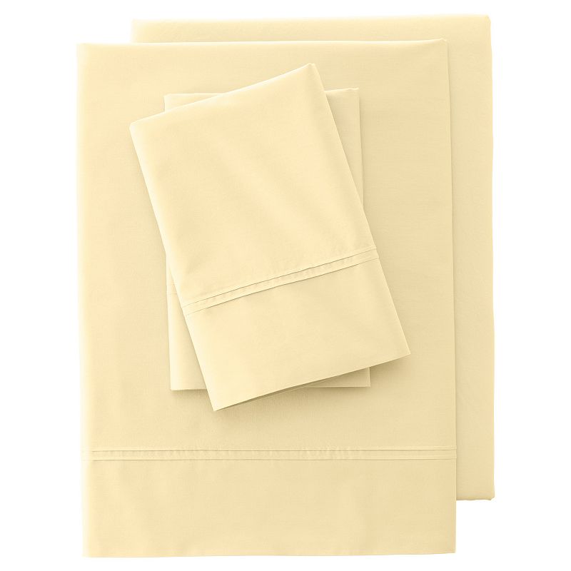 Lands' End 200 Thread Count Percale Pintuck Sheet Set or 2-pack Pillowcase Set