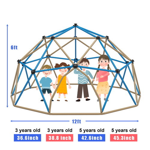 Kids Climbing Dome Tower   12 ft Jungle Gym Geomet...