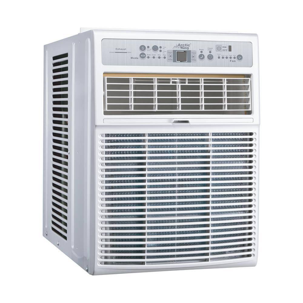 Midea 10000 BTU 110-Volt Slide Casement Window Air Conditioner and Remote in White KAW10C1AWT