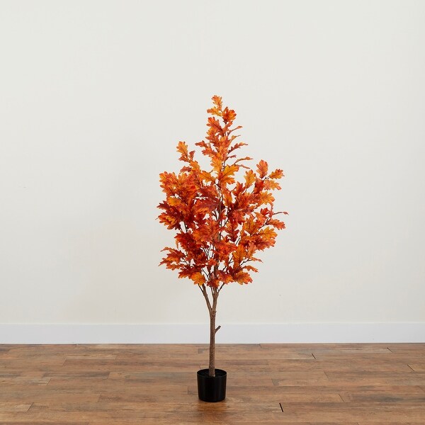 5' Autumn Oak Artificial Fall Tree