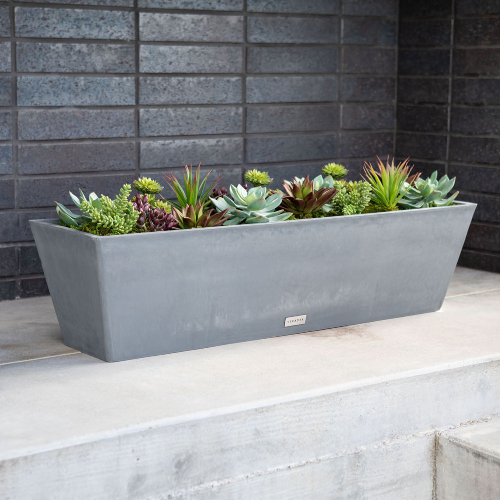 Veradek Window Box Planter - Charcoal - 25 in.