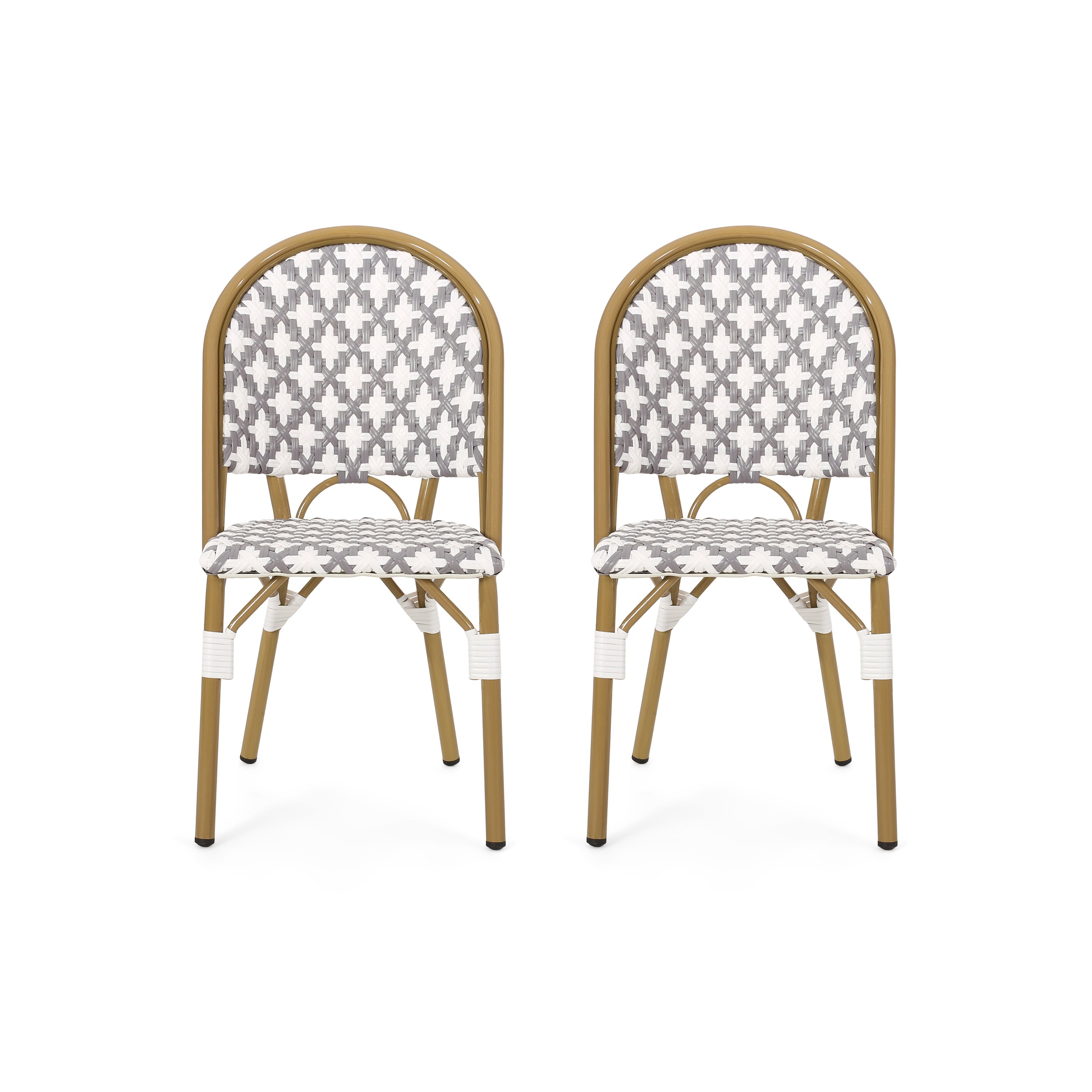 Jordy Outdoor French Bistro Chair (Set of 2)