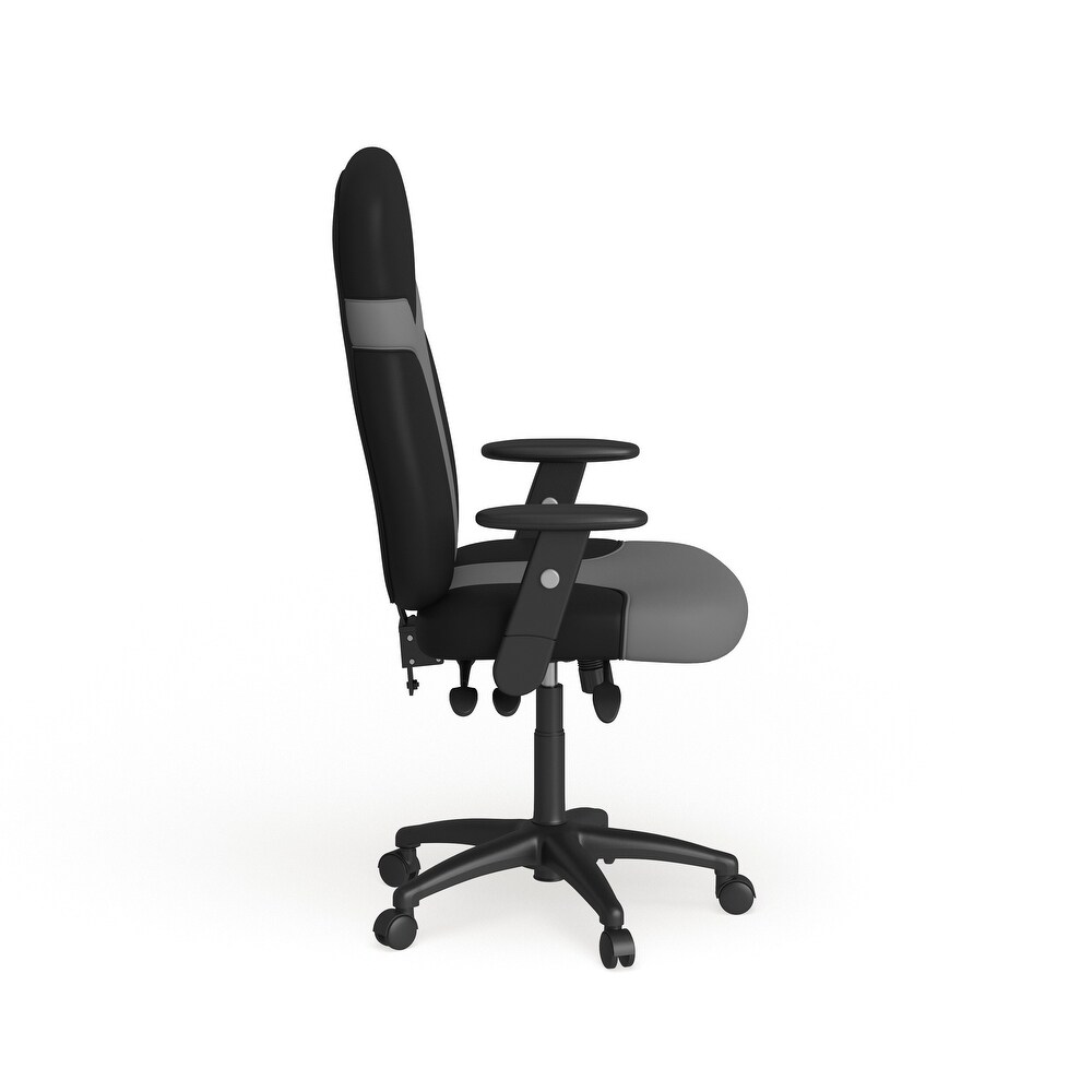 High Back Ergonomic and Gray Mesh Swivel Task Chair with Adjustable Arms