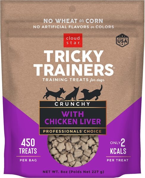 Cloud Star Crunchy Tricky Trainers Liver Flavor Dog Treats