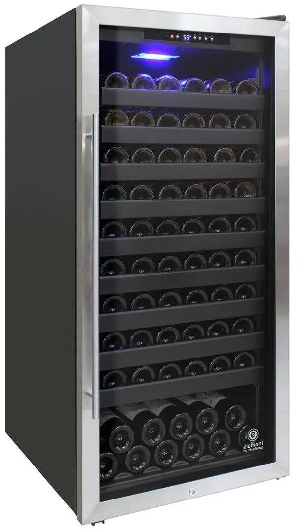 Element by Vinotemp EL100SBB 24 Inch Black Wine Cooler