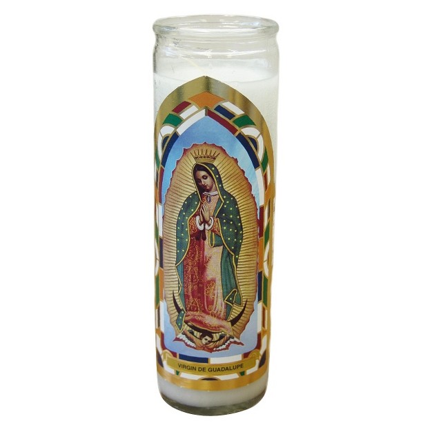 Jar Candle Virgin Of Guadalupe White Vanilla Continental Candle