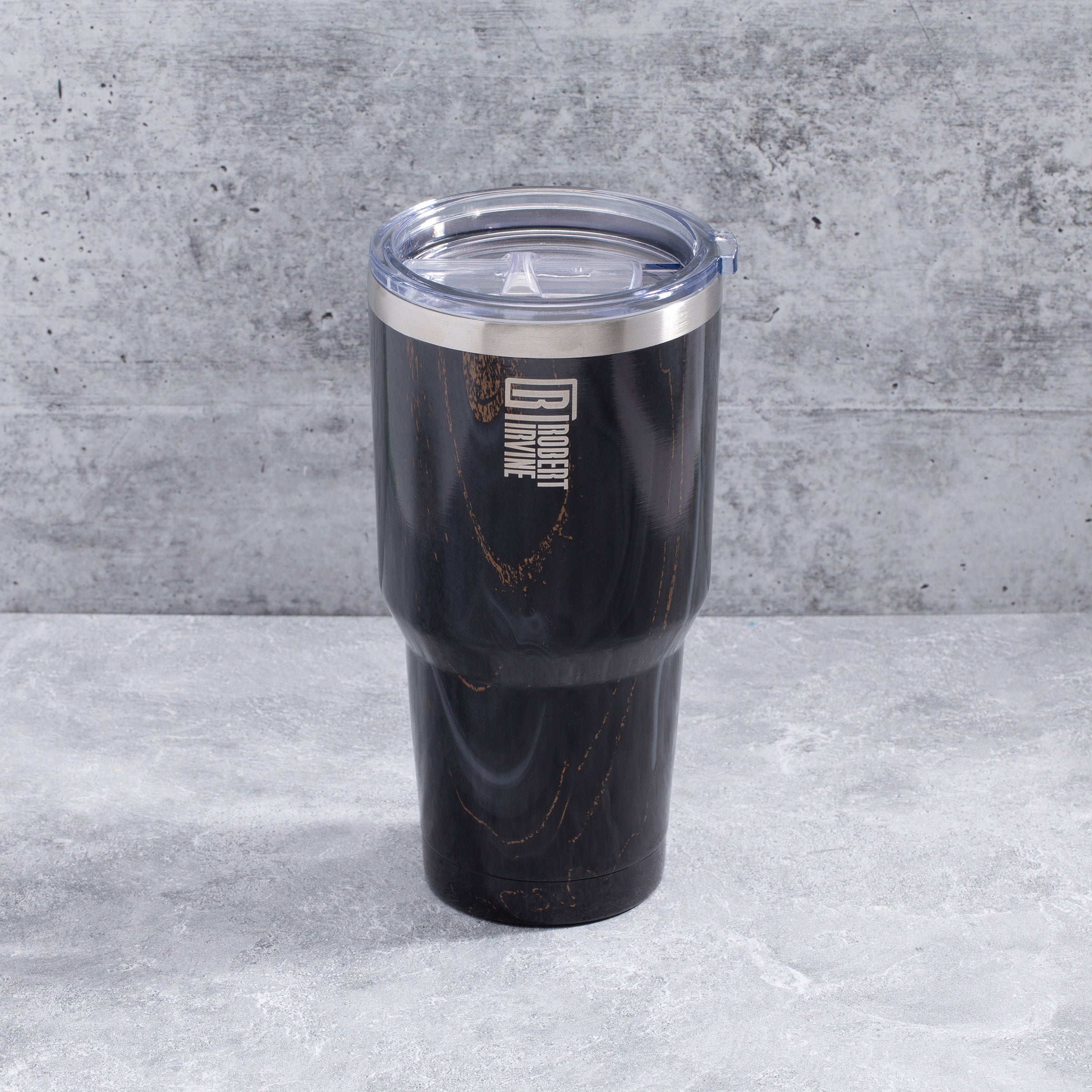 Robert Irvine 30 Oz Black Geo All-Purpose Tumbler