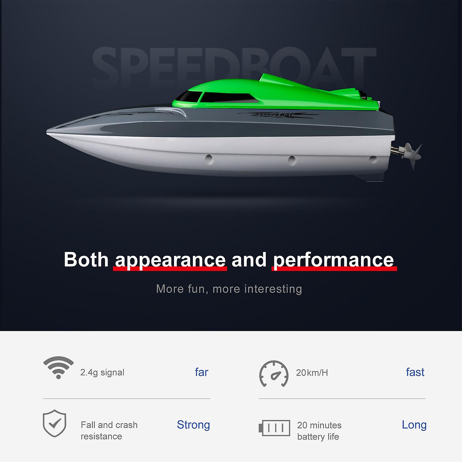 1pcsrc Boat，1pcsusb Cable，1pcsremote Controller，2pcslithium Battery，1pcsinstruction