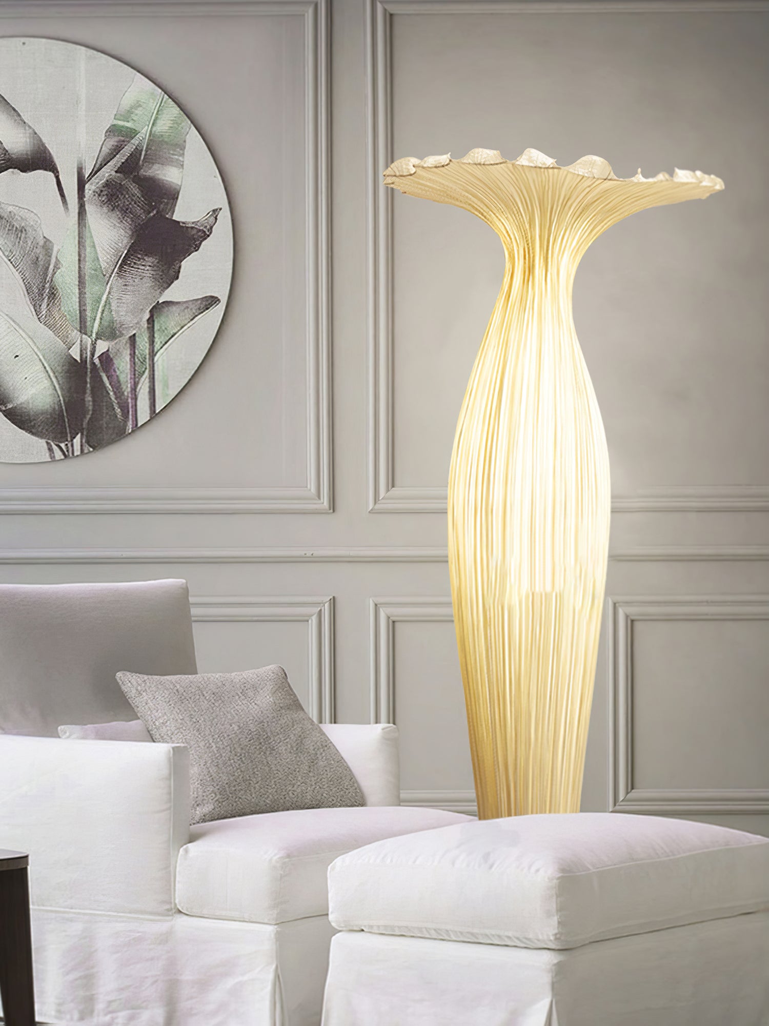 Vase Fabric Floor Lamp