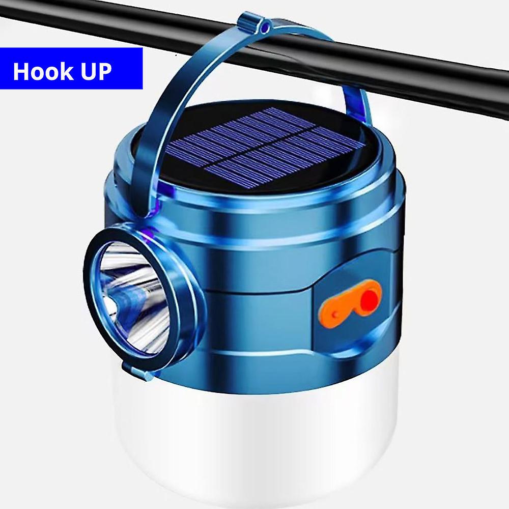 9900 Watts Solar Outdoor Emergency Outdoor Lamp Rechargeable Powered Camping Lantern Tent Hanging Lighting Waterproof Flashlight