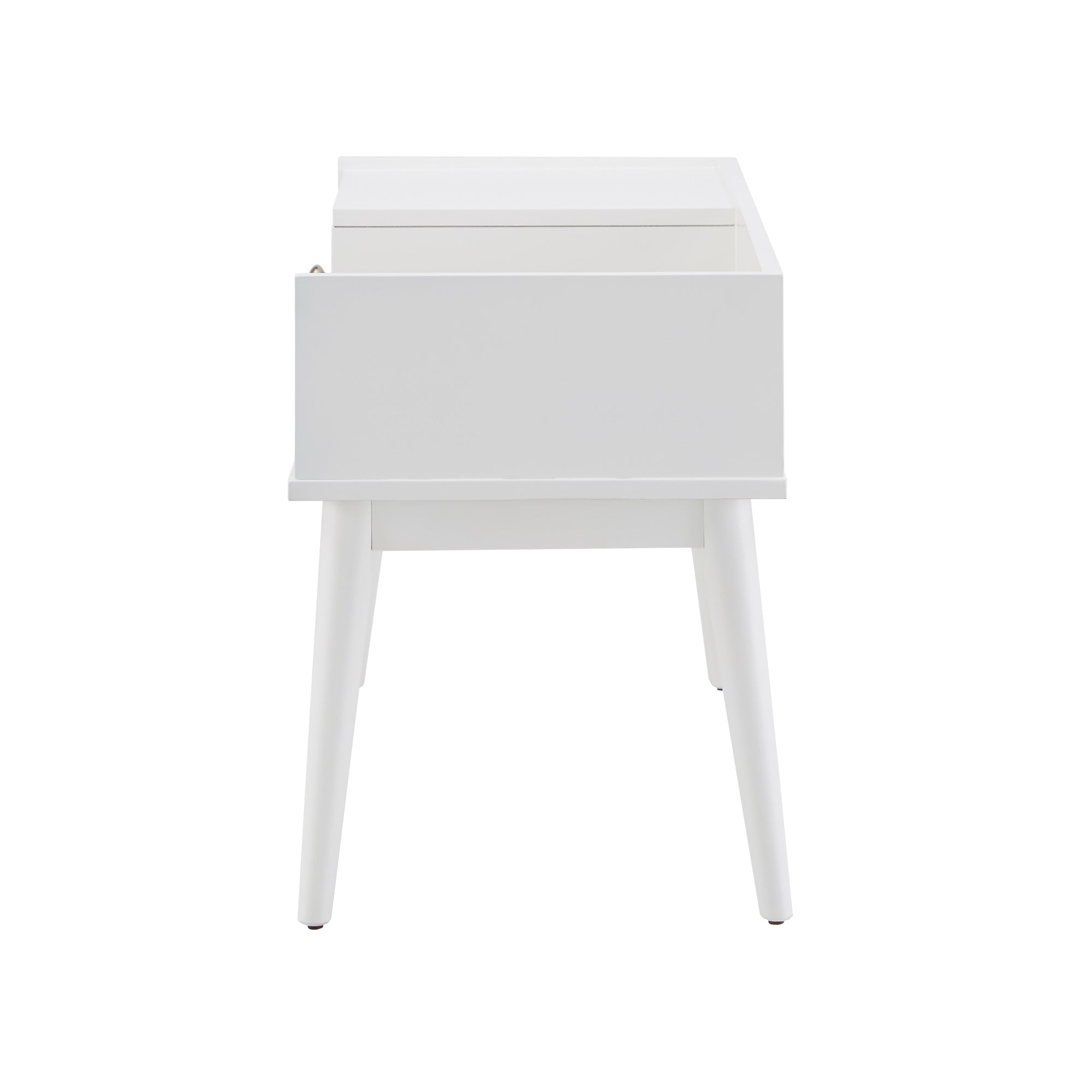 Chelsea Lane Ethan Wood Bench with 1 Drawer, White