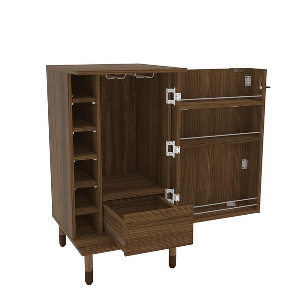 Wrexham Bar Cabinet， 01 Door 06 Wine Racks， 01 Drawer