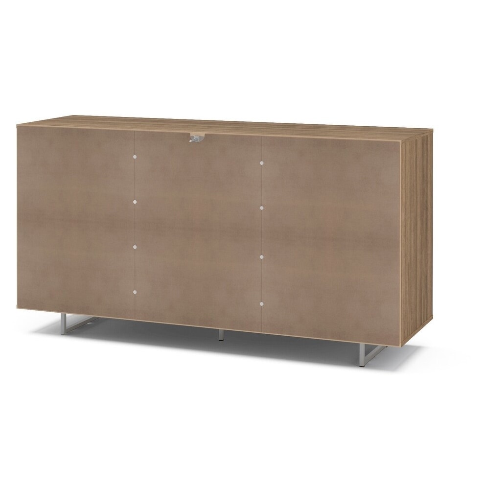 Polifurniture Montana 59 in. Walnut/White Sideboard