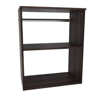 ClosetMaid Style+ 55.12 in. W - 121.12 in. W Modern Walnut Laundry Room Cabinet Kit with Top Shelves and Shaker Doors 10000-02190