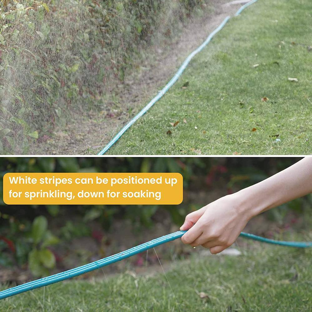 Cubilan 12 in. x 25 ft. Sprinkler Soaker Hose for Garden Lawn Watering Hose with Conncect End and Hose Stakes Standard B0BMQDJB3G