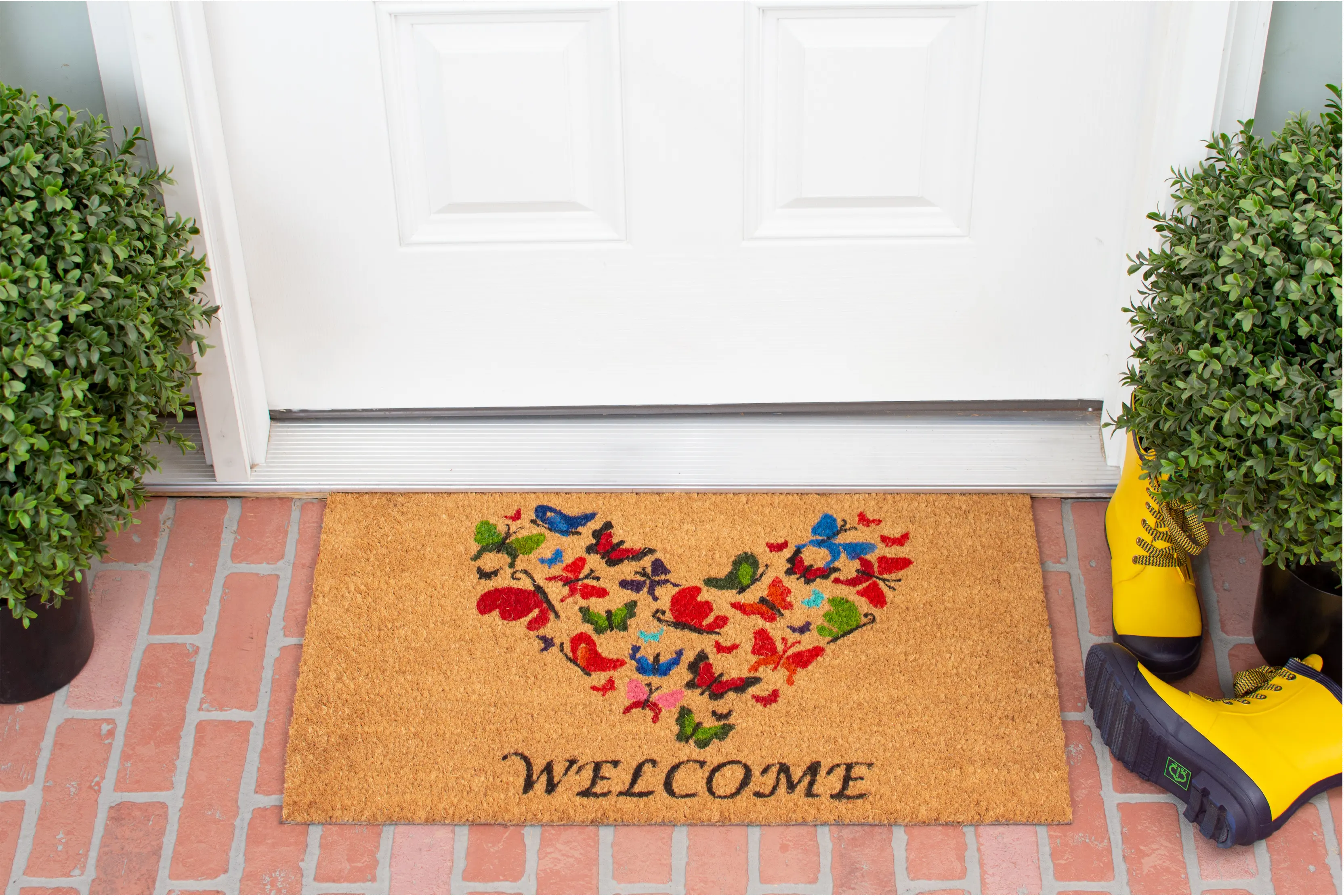 Butterfly Love Welcome Doormat