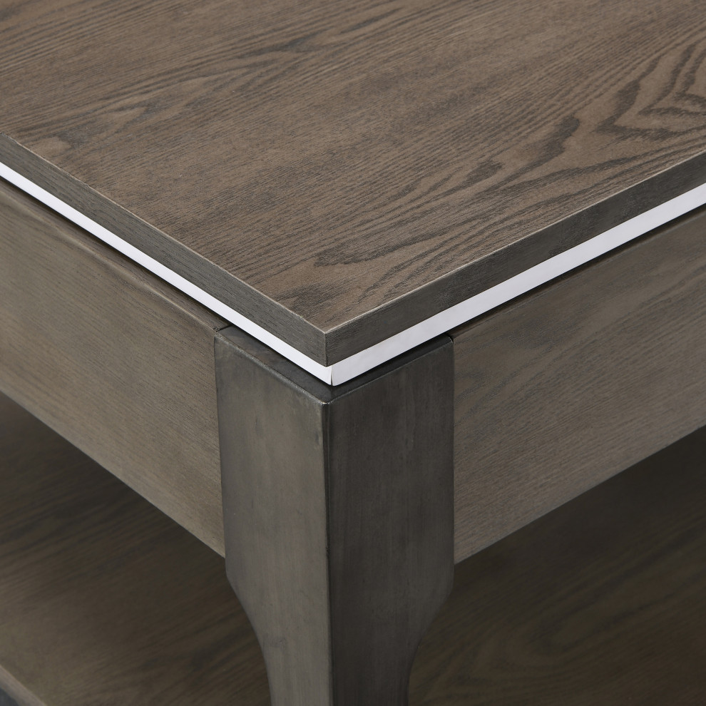 Maddox Transitional Lift Top Coffee Table   Transitional   Coffee Tables   by GDFStudio  Houzz