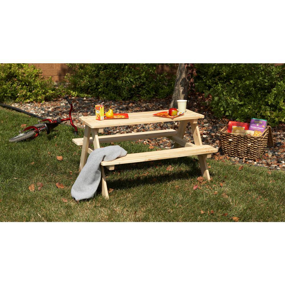 turtleplay Wood Picnic Table For Kids TB0020000010