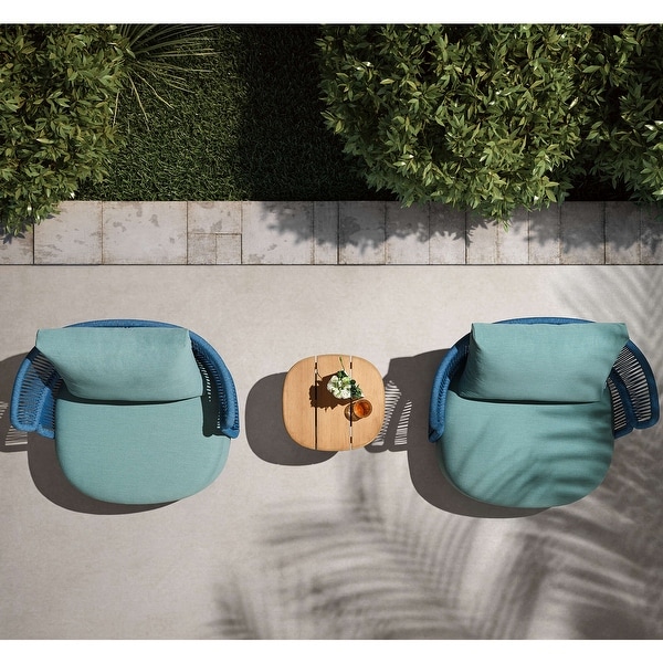 Aio 6Piece Outdoor Seating Set with Cushions，Aluminum，Luxury collection by HIGOLD