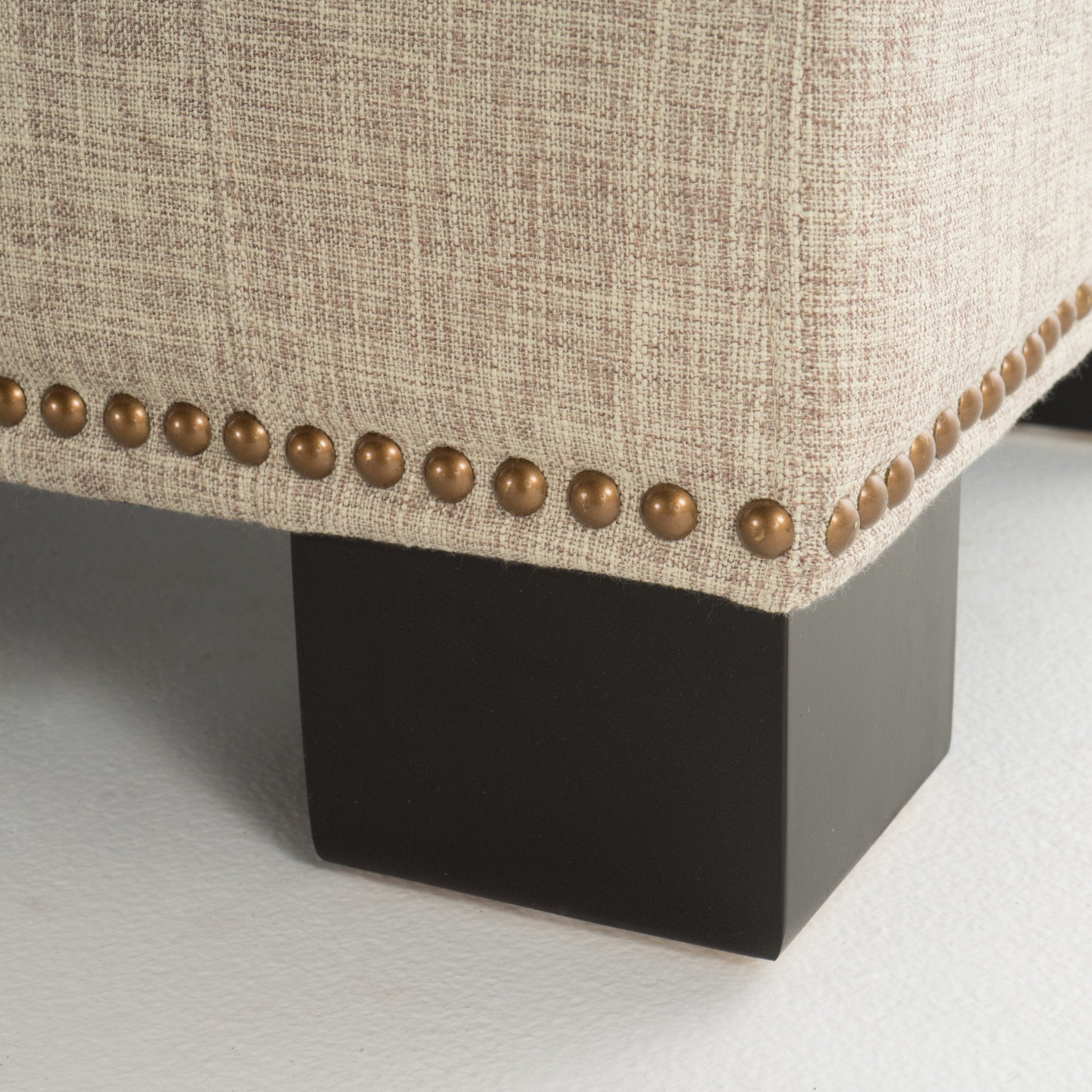 Espana Fabric Rectangle Storage Ottoman Bench