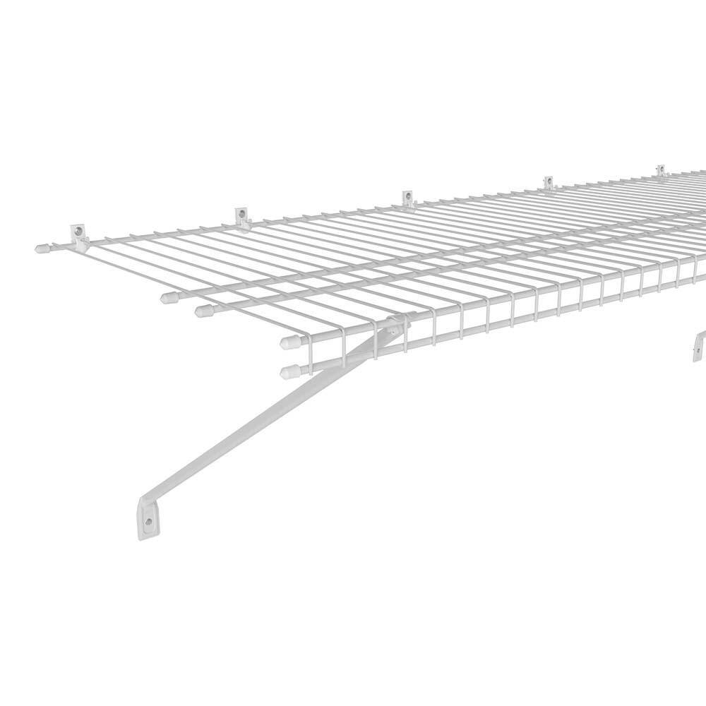 ClosetMaid SuperSlide 72 in. W x 16 in. D White Ventilated Wire Shelf 4735