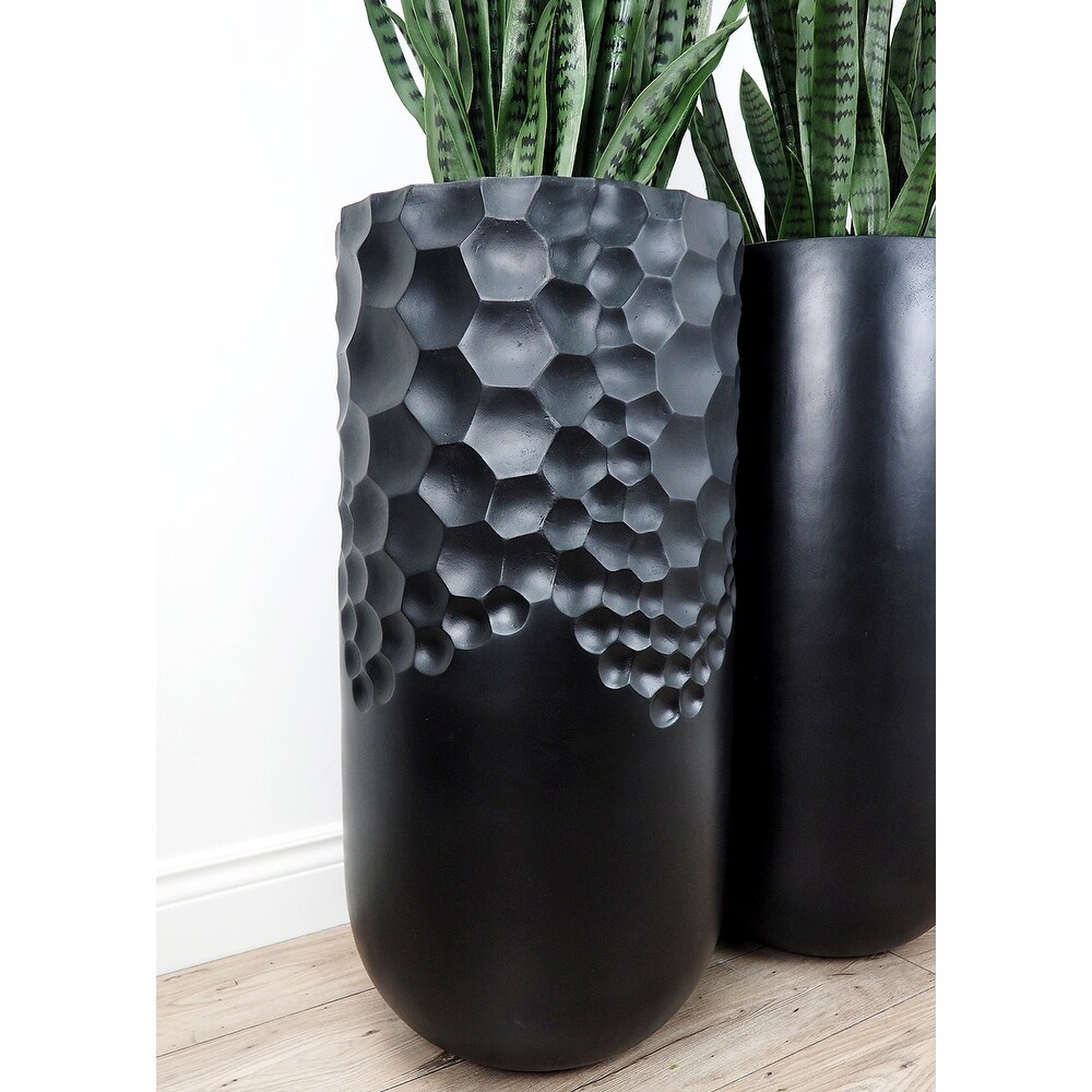 Bubble Planter in Black Matte Finish 36\