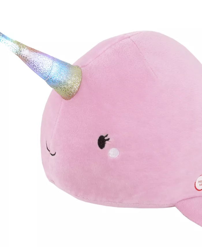 NoJo Narwhal Lighted Horn Stuffed Animal Plush