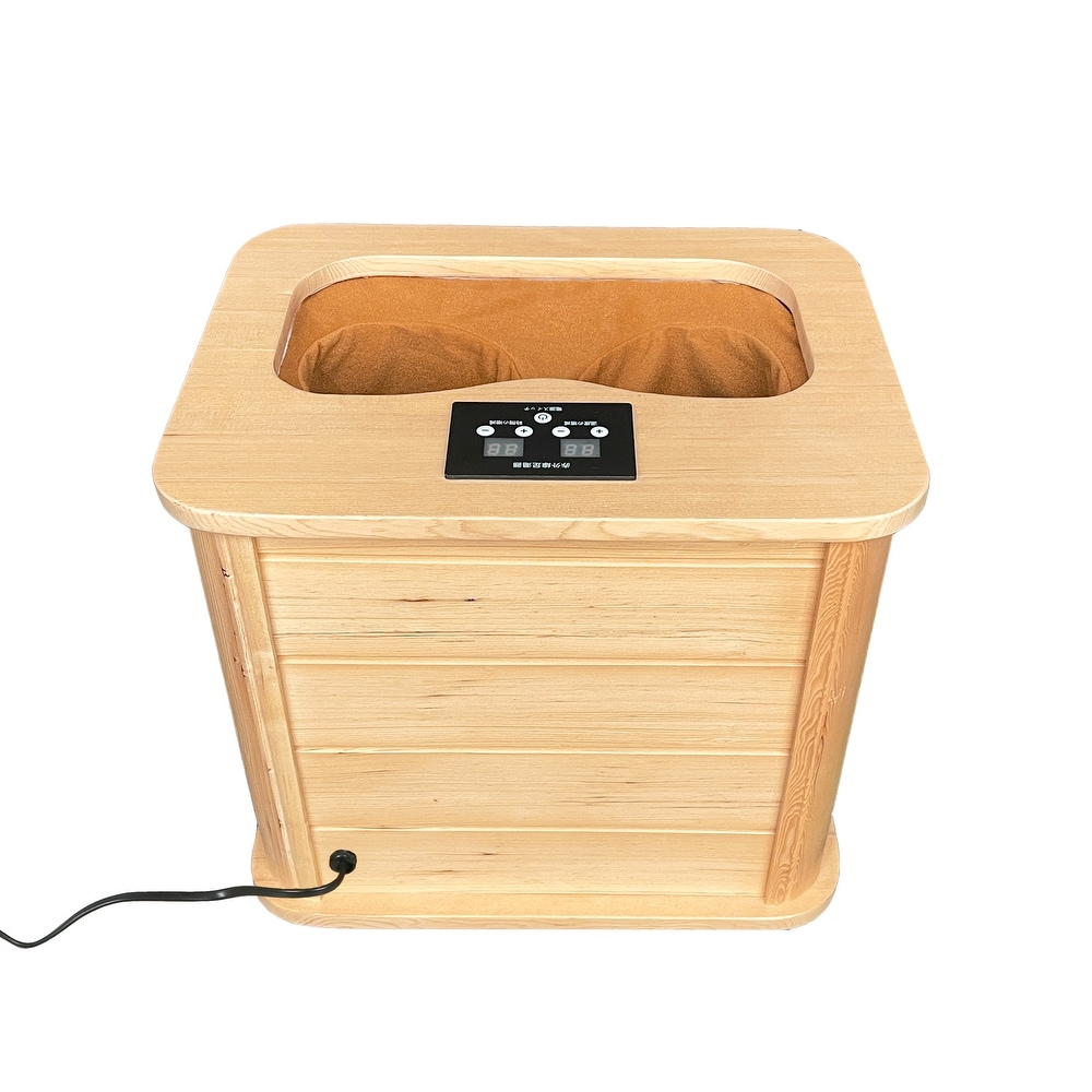 Portable Dry Heated Infrared Hemlock Foot Spa and Sauna