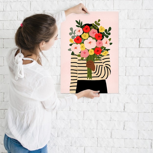 Americanflat Farmhouse Botanical Darling Valentine I By Victoria Borges By World Art Group Poster