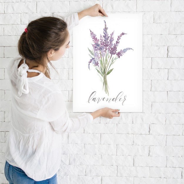 Americanflat Botanical Minimalist Lavender By Cami Monet Poster