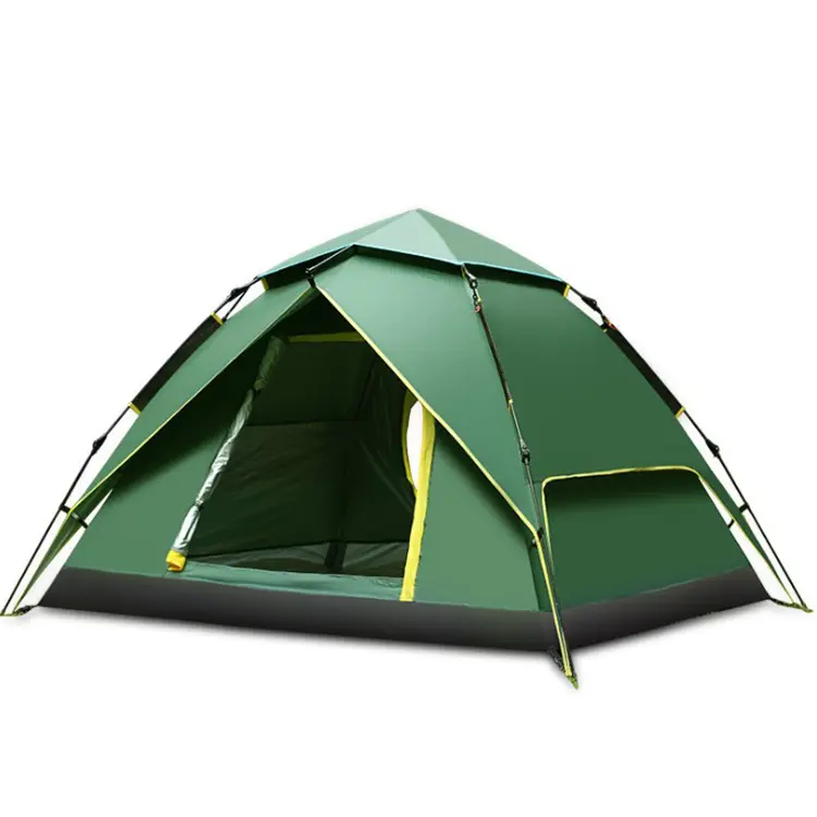 Outdoor Camping Waterproof Rain Windproof Thick Camping 3 To 4 People Tent Instant Pop up