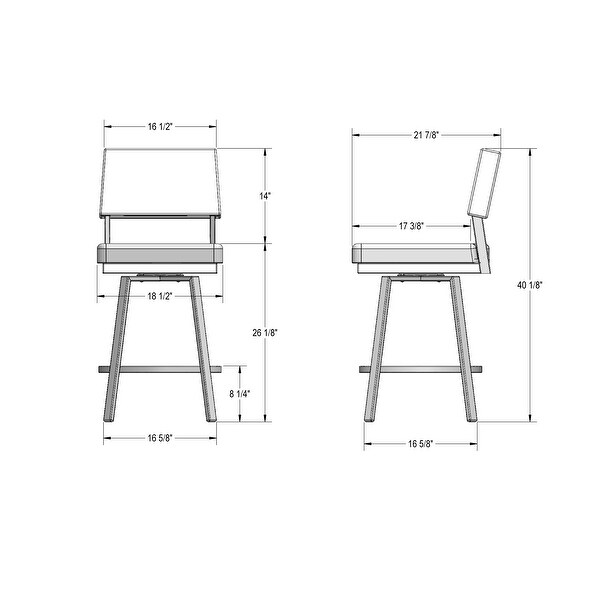 Amisco Avery Swivel Counter and Bar Stool