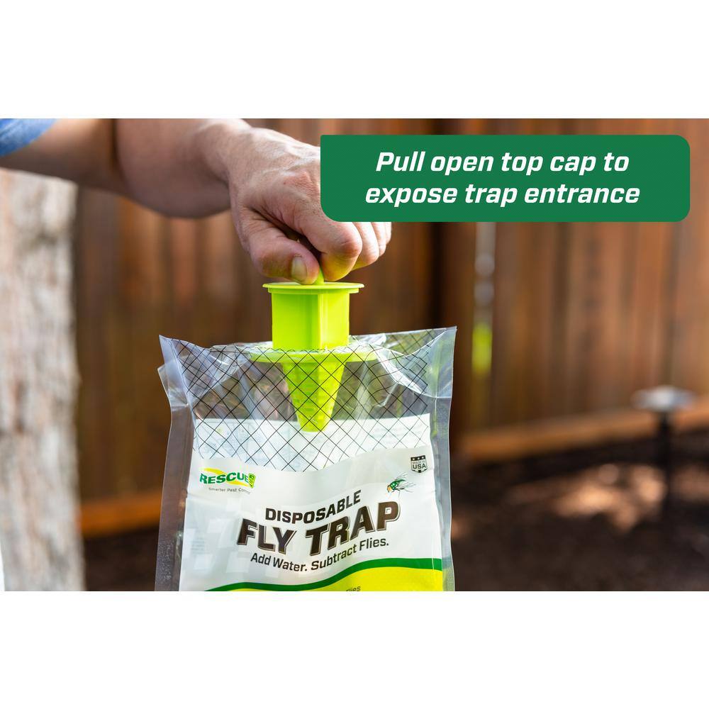 RESCUE Outdoor Disposable Fly Trap FTD-DB12