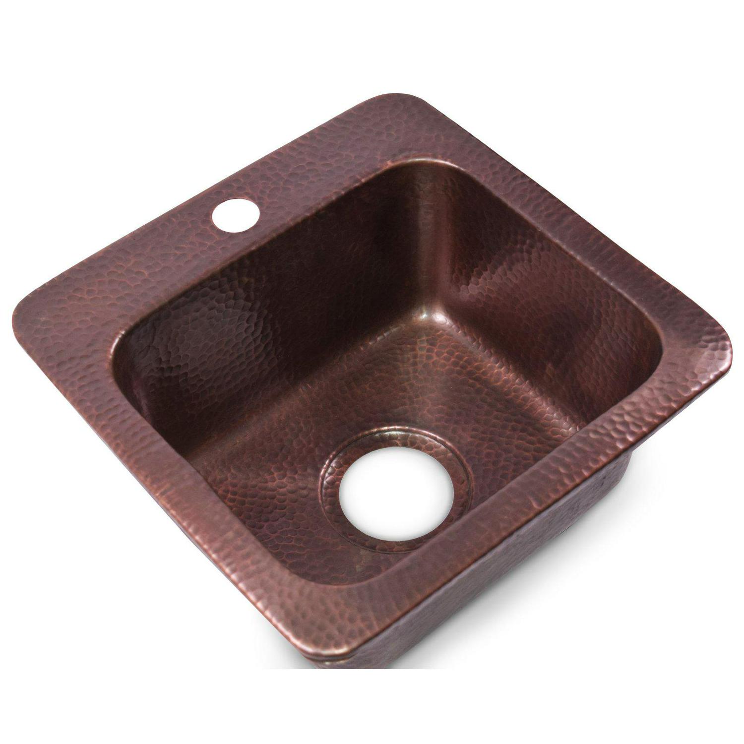 Monarch Abode Pure Copper Hand Hammered Baxter 17095 Bar Sink