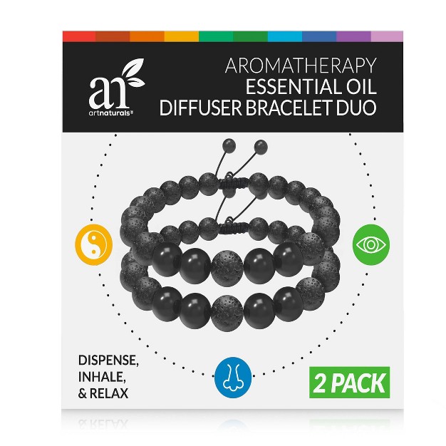 Artnaturals Wearable Bracelet Essential Oil Diffuser Unscented 2ct