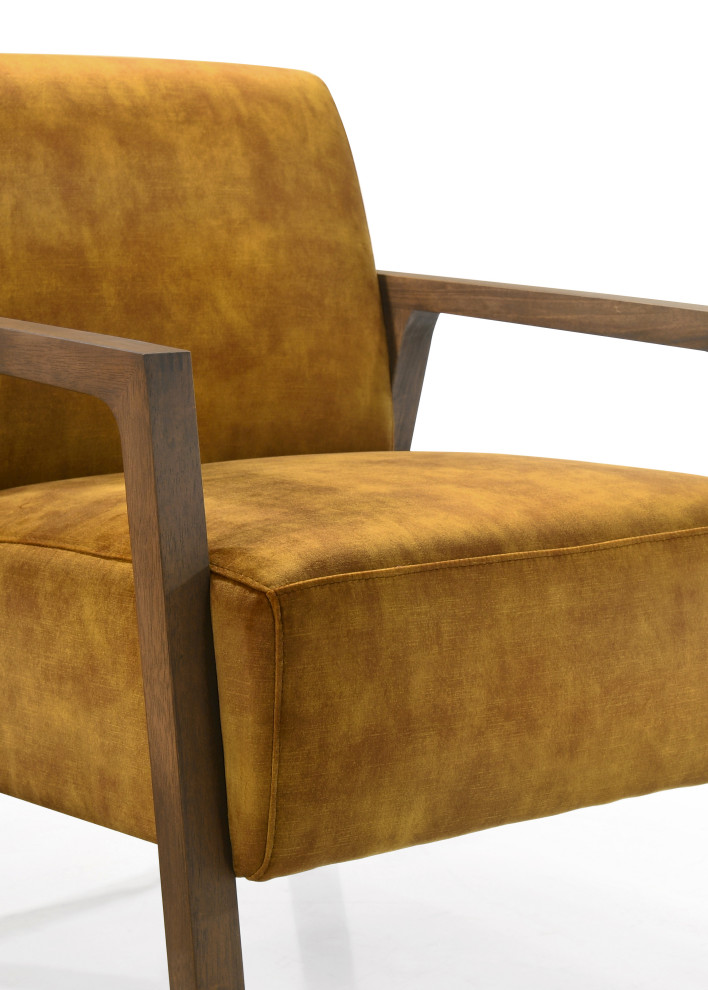 Omax Decor Fletcher Lounge Accent Chair   Midcentury   Armchairs And Accent Chairs   by Omax Decor  Houzz