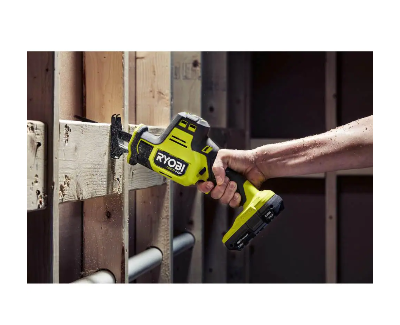 RYOBI PSBRS01B ONE+ HP 18V Brushless Cordless Compact One-Handed Reciprocating Saw (Tool Only)