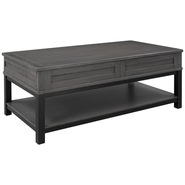 Living room Wooden Lift Top Coffee Table with Shelf