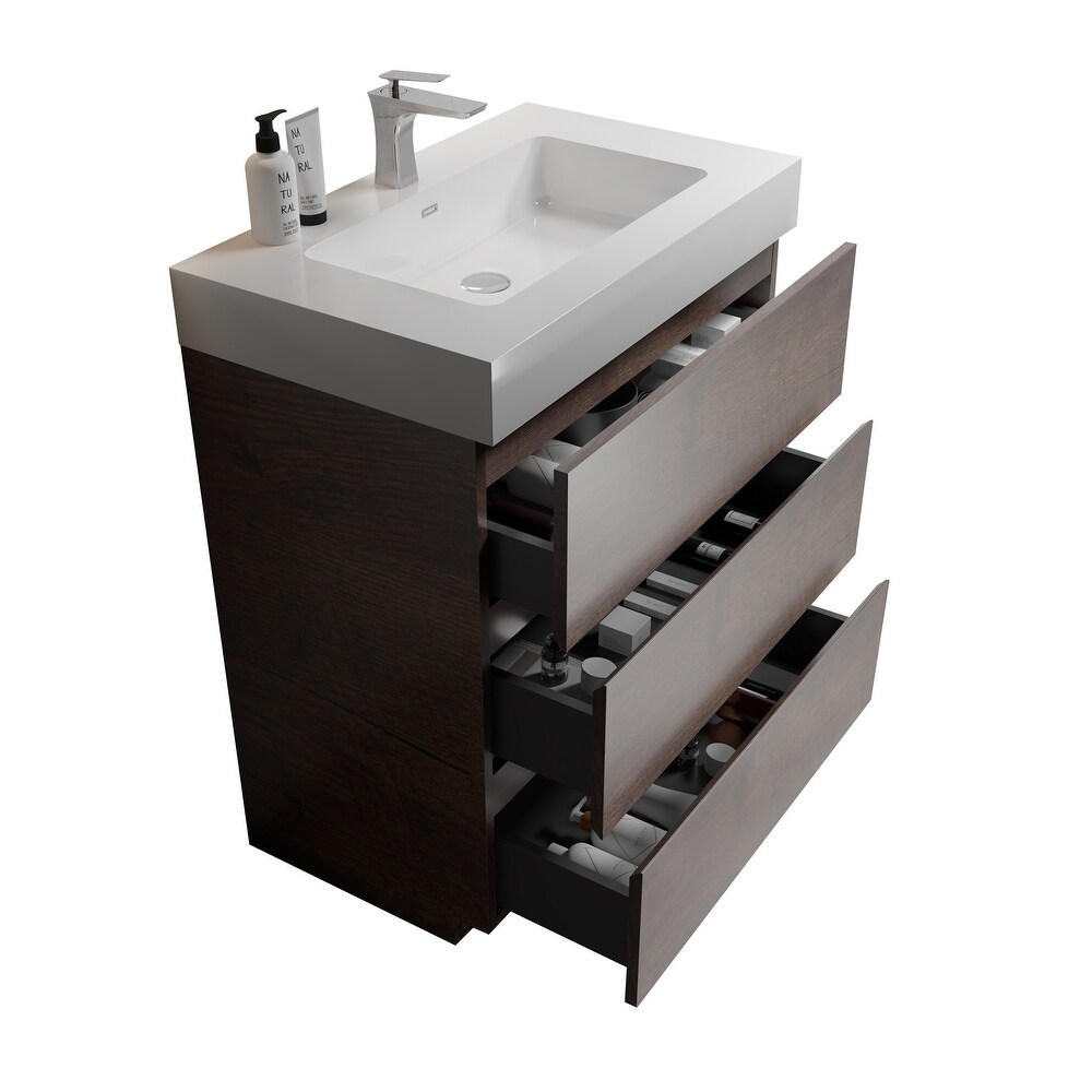 30 Inch Bathroom Vanity with Sink Freestanding Bathroom Vanity