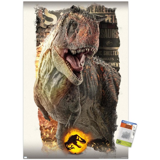 Trends International Jurassic World Dominion Carnotaurus Focal Unframed Wall Poster Prints