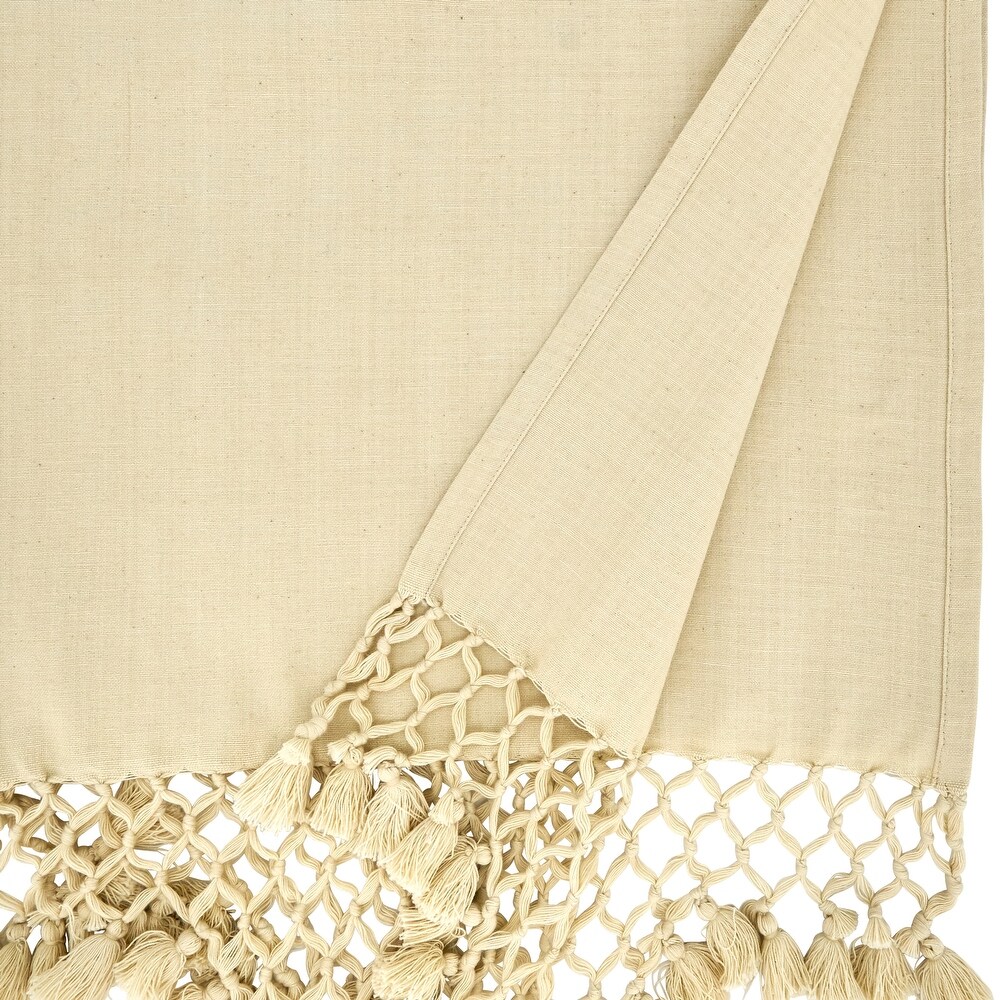 Braided Table Runner With Tassel Design   16\