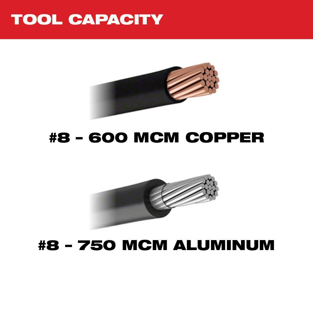 MW M12 12V Lithium-Ion Cordless 600 MCM Cable Cutter Kit with One 3.0Ah Battery Charger and Hard Case 2472-21XC