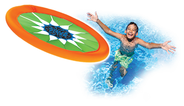 JA-RU Soft Frisbee Throwing Disc Splash Fun Aqua Flyer 12" (2 Assorted) Flying Discs for Kids & Adult Toys. Safe Easy and Professional. Plus 1 FunaTon Sticker | 1031-2