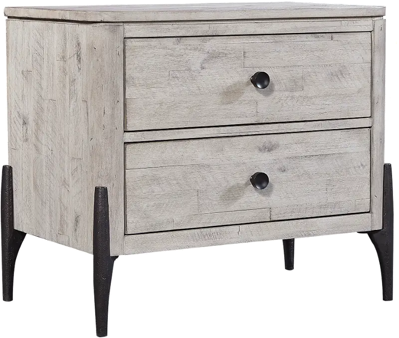 Zane Parchment Tan Nightstand