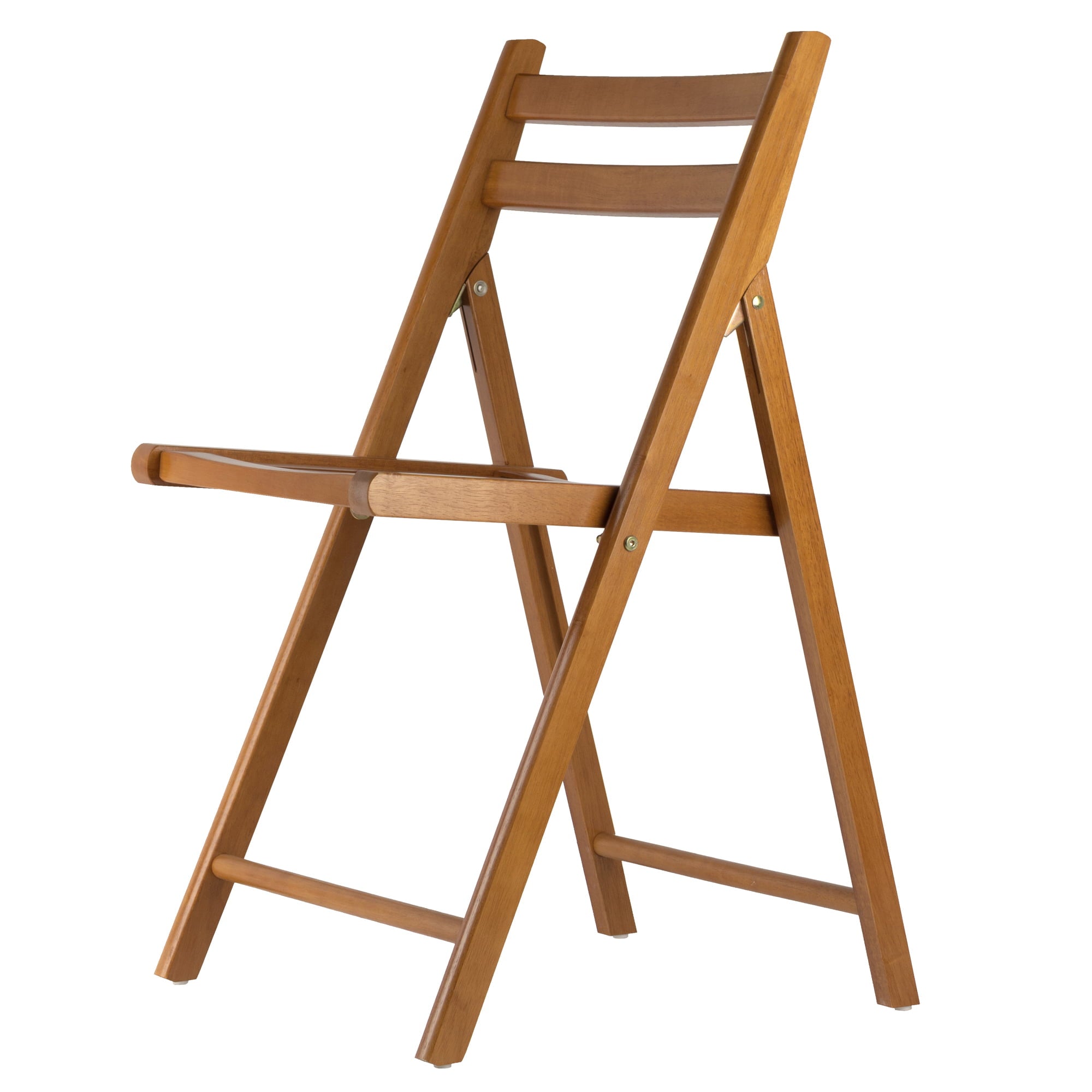 Winsome Wood Robin Folding Chair Set, Teak Finish, set of 4