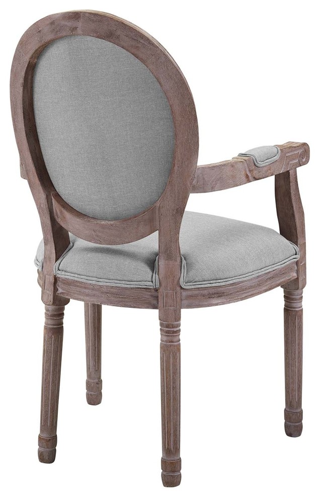 Country Farm House Dining Side Chair Armchair  Set of 2  Fabric Wood   Farmhouse   Dining Chairs   by House Bound  Houzz