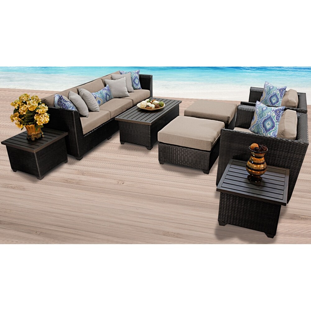 Barbados 10 piece Outdoor Wicker Patio Furniture Set