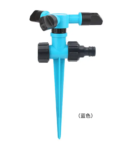 Custom packaging automatic rotating sprayer Lawn garden garden sprinkler three pronged sprayer garden ground insert sprayer