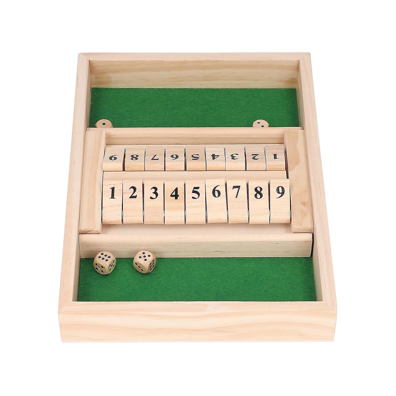 Numbers Wooden Board Set Double Sided 2 Player Thinking Strategy Game for Adults Children