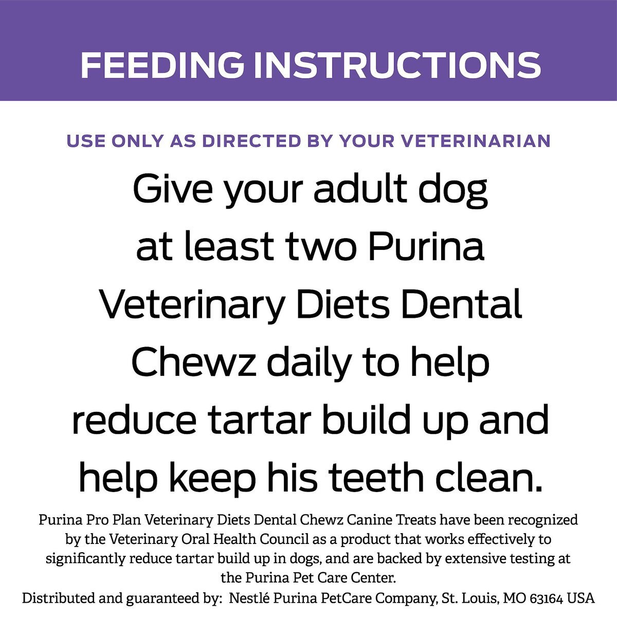 Purina Pro Plan Veterinary Diets Dental Chewz Dental Chew Dog Treats